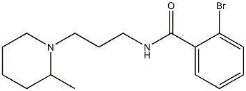 2-bromo-N-[3-(2-methylpiperidin-1-yl)propyl]benzamide Struktur