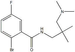 2-bromo-N-[3-(dimethylamino)-2,2-dimethylpropyl]-5-fluorobenzamide Struktur