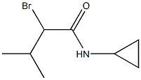 2-bromo-N-cyclopropyl-3-methylbutanamide Struktur