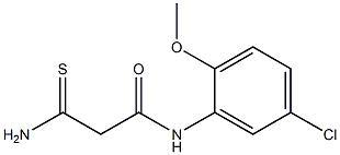 2-carbamothioyl-N-(5-chloro-2-methoxyphenyl)acetamide Struktur