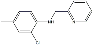 2-chloro-4-methyl-N-(pyridin-2-ylmethyl)aniline Struktur