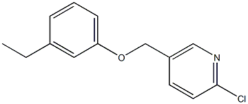 2-chloro-5-(3-ethylphenoxymethyl)pyridine Struktur