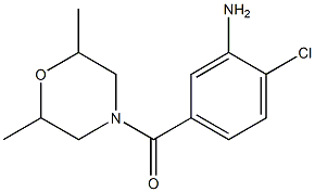 2-chloro-5-[(2,6-dimethylmorpholin-4-yl)carbonyl]aniline Struktur