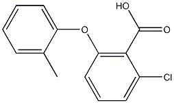 2-chloro-6-(2-methylphenoxy)benzoic acid Struktur