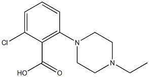 2-chloro-6-(4-ethylpiperazin-1-yl)benzoic acid Struktur