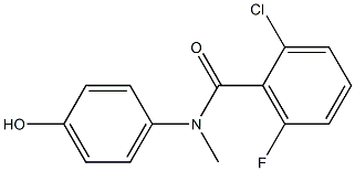 2-chloro-6-fluoro-N-(4-hydroxyphenyl)-N-methylbenzamide Struktur