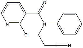 2-chloro-N-(2-cyanoethyl)-N-phenylpyridine-3-carboxamide Struktur