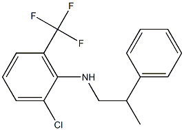 2-chloro-N-(2-phenylpropyl)-6-(trifluoromethyl)aniline Struktur