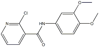 2-chloro-N-(3,4-dimethoxyphenyl)pyridine-3-carboxamide Struktur