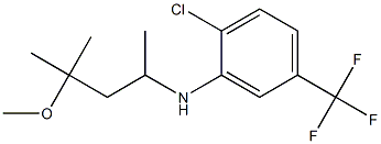 2-chloro-N-(4-methoxy-4-methylpentan-2-yl)-5-(trifluoromethyl)aniline Struktur