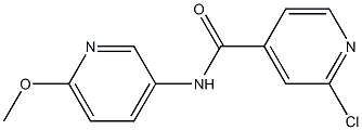 2-chloro-N-(6-methoxypyridin-3-yl)pyridine-4-carboxamide Struktur