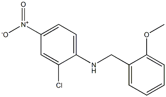 2-chloro-N-[(2-methoxyphenyl)methyl]-4-nitroaniline Struktur