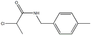 2-chloro-N-[(4-methylphenyl)methyl]propanamide Struktur