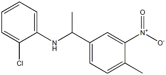 2-chloro-N-[1-(4-methyl-3-nitrophenyl)ethyl]aniline Struktur