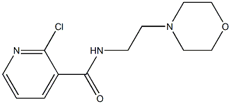 2-chloro-N-[2-(morpholin-4-yl)ethyl]pyridine-3-carboxamide Struktur