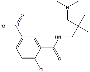 2-chloro-N-{2-[(dimethylamino)methyl]-2-methylpropyl}-5-nitrobenzamide Struktur