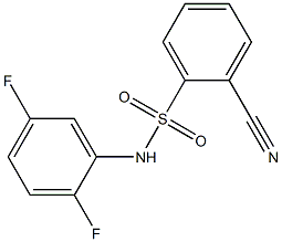 2-cyano-N-(2,5-difluorophenyl)benzenesulfonamide Struktur