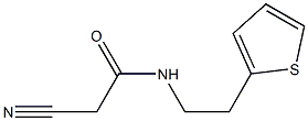 2-cyano-N-(2-thien-2-ylethyl)acetamide Struktur