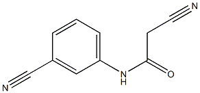 2-cyano-N-(3-cyanophenyl)acetamide Struktur