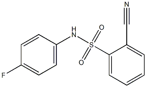 2-cyano-N-(4-fluorophenyl)benzenesulfonamide Struktur