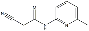 2-cyano-N-(6-methylpyridin-2-yl)acetamide Struktur