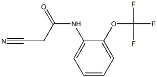 2-cyano-N-[2-(trifluoromethoxy)phenyl]acetamide Struktur