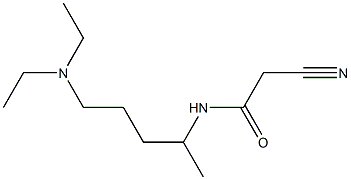 2-cyano-N-[4-(diethylamino)-1-methylbutyl]acetamide Struktur