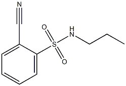 2-cyano-N-propylbenzenesulfonamide Struktur