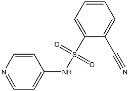 2-cyano-N-pyridin-4-ylbenzenesulfonamide Struktur