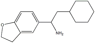 2-cyclohexyl-1-(2,3-dihydro-1-benzofuran-5-yl)ethan-1-amine Struktur