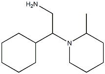 2-cyclohexyl-2-(2-methylpiperidin-1-yl)ethanamine Struktur