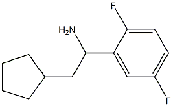 2-cyclopentyl-1-(2,5-difluorophenyl)ethan-1-amine Struktur