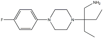 2-ethyl-2-[4-(4-fluorophenyl)piperazin-1-yl]butan-1-amine Struktur