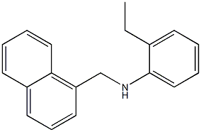 2-ethyl-N-(naphthalen-1-ylmethyl)aniline Struktur