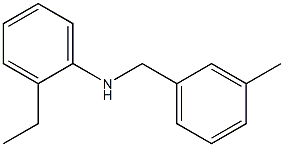 2-ethyl-N-[(3-methylphenyl)methyl]aniline Struktur