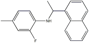 2-fluoro-4-methyl-N-[1-(naphthalen-1-yl)ethyl]aniline Struktur