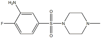 2-fluoro-5-[(4-methylpiperazine-1-)sulfonyl]aniline Struktur