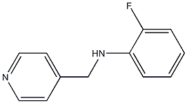 2-fluoro-N-(pyridin-4-ylmethyl)aniline Struktur