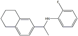 2-fluoro-N-[1-(5,6,7,8-tetrahydronaphthalen-2-yl)ethyl]aniline Struktur