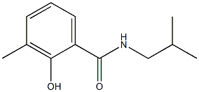 2-hydroxy-3-methyl-N-(2-methylpropyl)benzamide Struktur