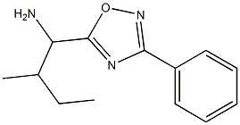 2-methyl-1-(3-phenyl-1,2,4-oxadiazol-5-yl)butan-1-amine Struktur