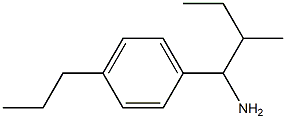 2-methyl-1-(4-propylphenyl)butan-1-amine Struktur