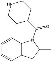 2-methyl-1-(piperidin-4-ylcarbonyl)-2,3-dihydro-1H-indole Struktur