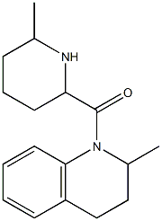 2-methyl-1-[(6-methylpiperidin-2-yl)carbonyl]-1,2,3,4-tetrahydroquinoline Struktur