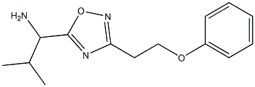 2-methyl-1-[3-(2-phenoxyethyl)-1,2,4-oxadiazol-5-yl]propan-1-amine Struktur