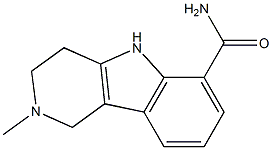 2-methyl-1H,2H,3H,4H,5H-pyrido[4,3-b]indole-6-carboxamide Struktur