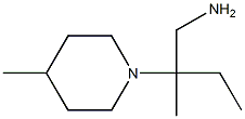 2-methyl-2-(4-methylpiperidin-1-yl)butan-1-amine Struktur