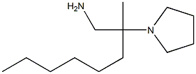 2-methyl-2-(pyrrolidin-1-yl)octan-1-amine Struktur