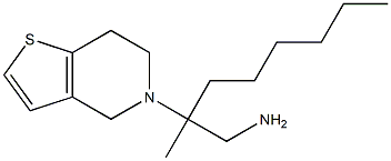 2-methyl-2-{4H,5H,6H,7H-thieno[3,2-c]pyridin-5-yl}octan-1-amine Struktur