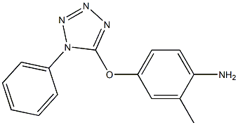 2-methyl-4-[(1-phenyl-1H-tetrazol-5-yl)oxy]aniline Struktur